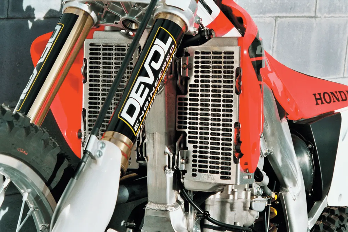 Devol Brushed Aluminum Radiator Guard For Honda 0101-1102 1