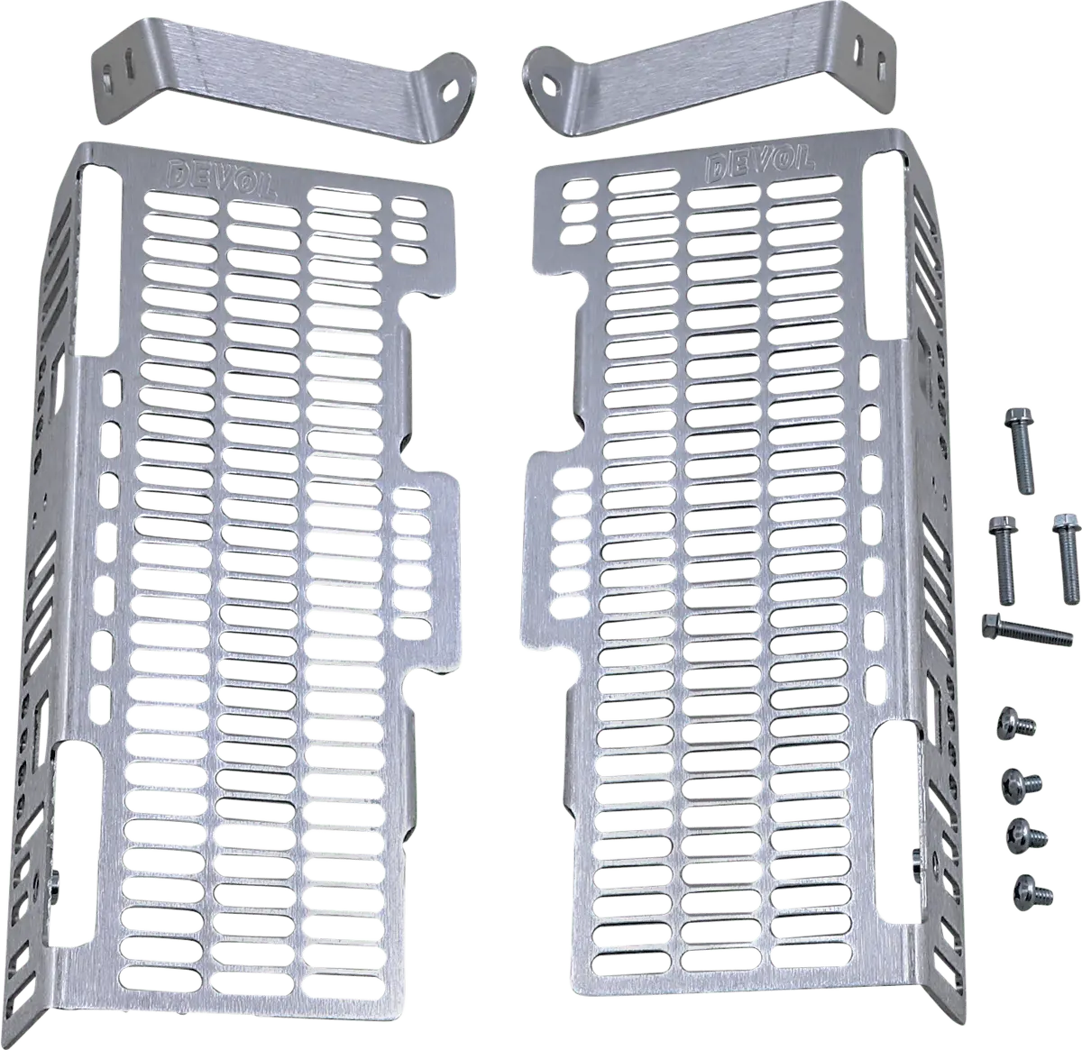 Devol Brushed Aluminum Radiator Guard For Suzuki - Part Number 0101-4505 1