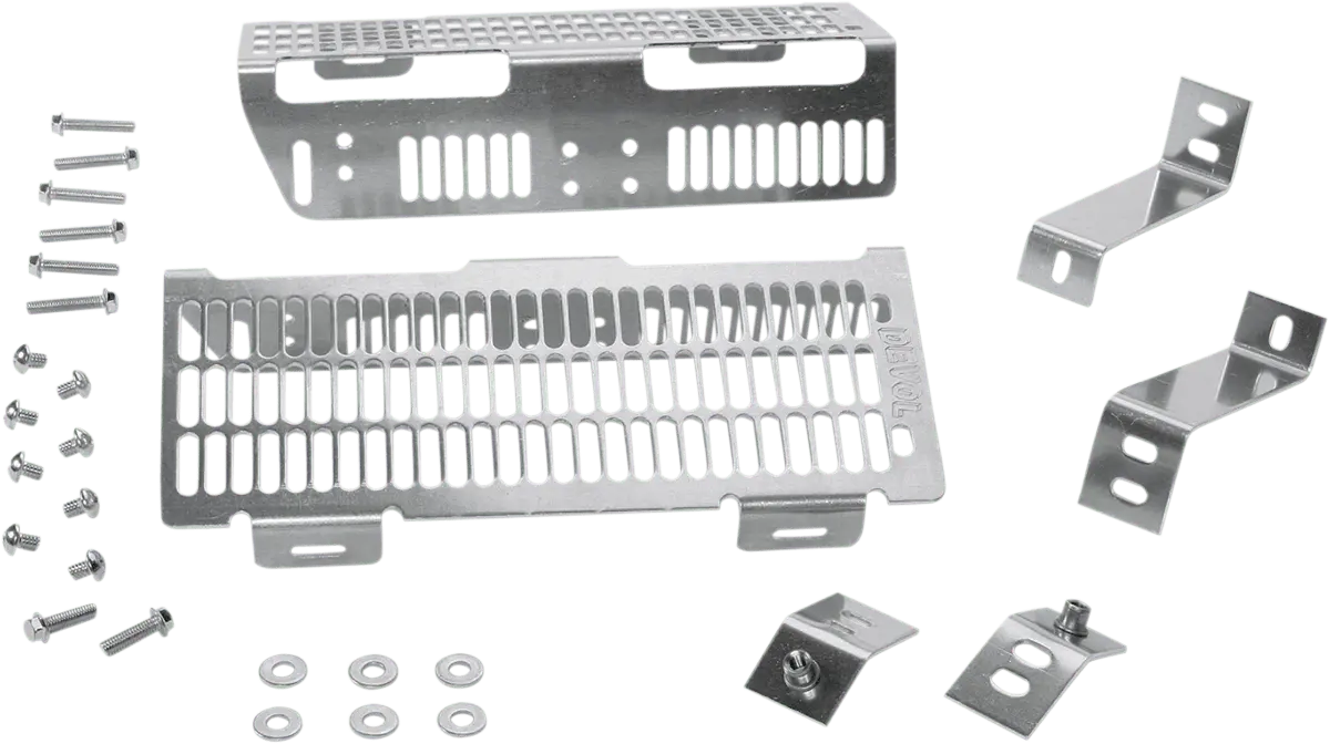 Devol Brushed Aluminum Radiator Guard For Yamaha 0101-5403 1