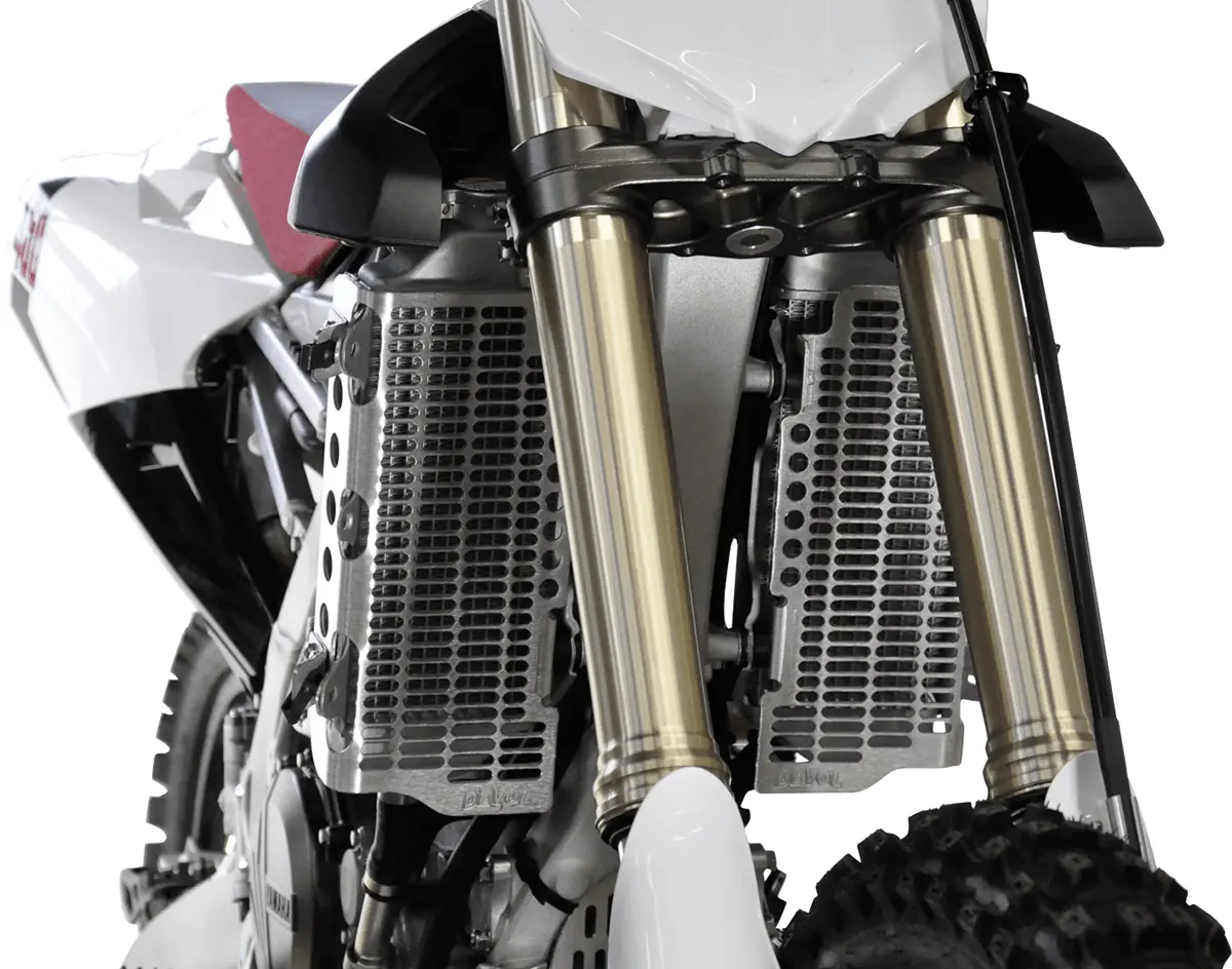 Devol Brushed Aluminum Radiator Guard For Yamaha 0101-5507 1