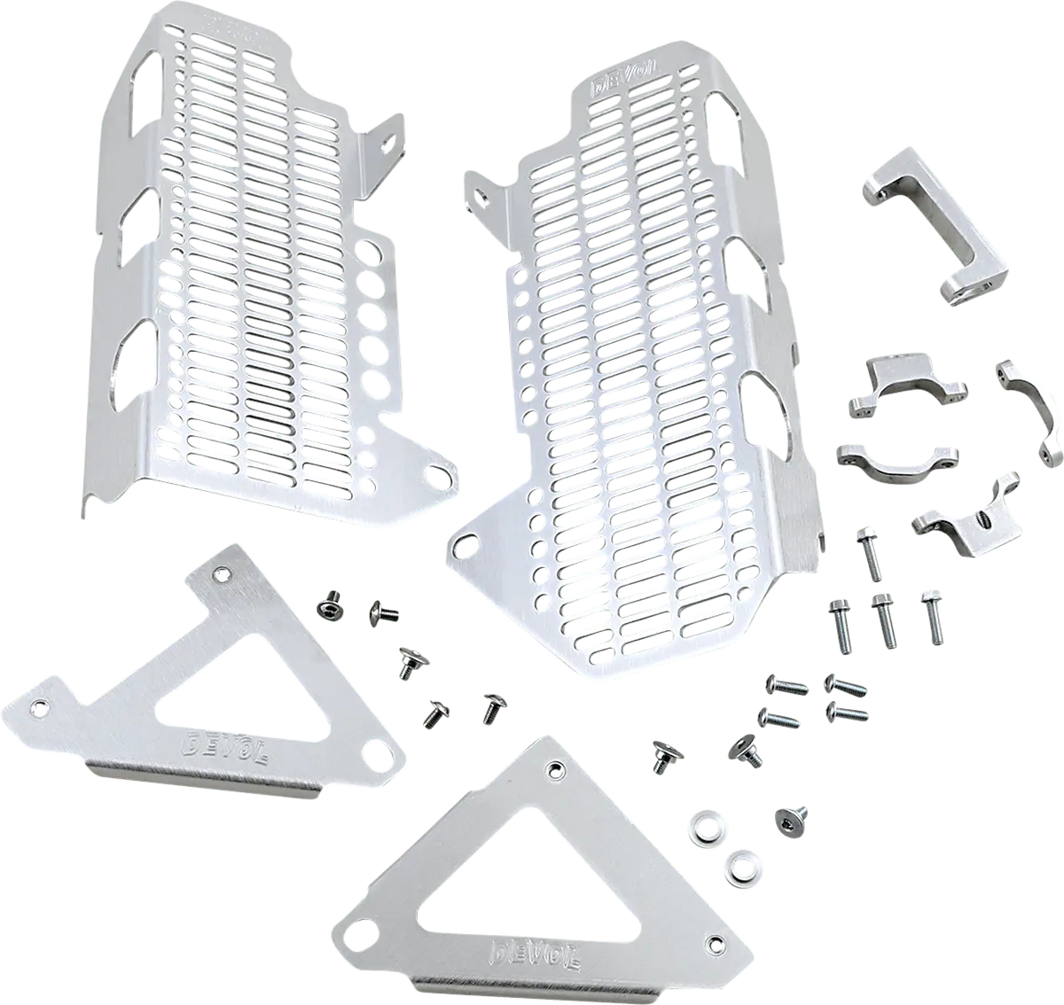 Devol Honda Radiator Guard 0101-1212 Brushed Aluminum For Effective Cooling And Protection 1
