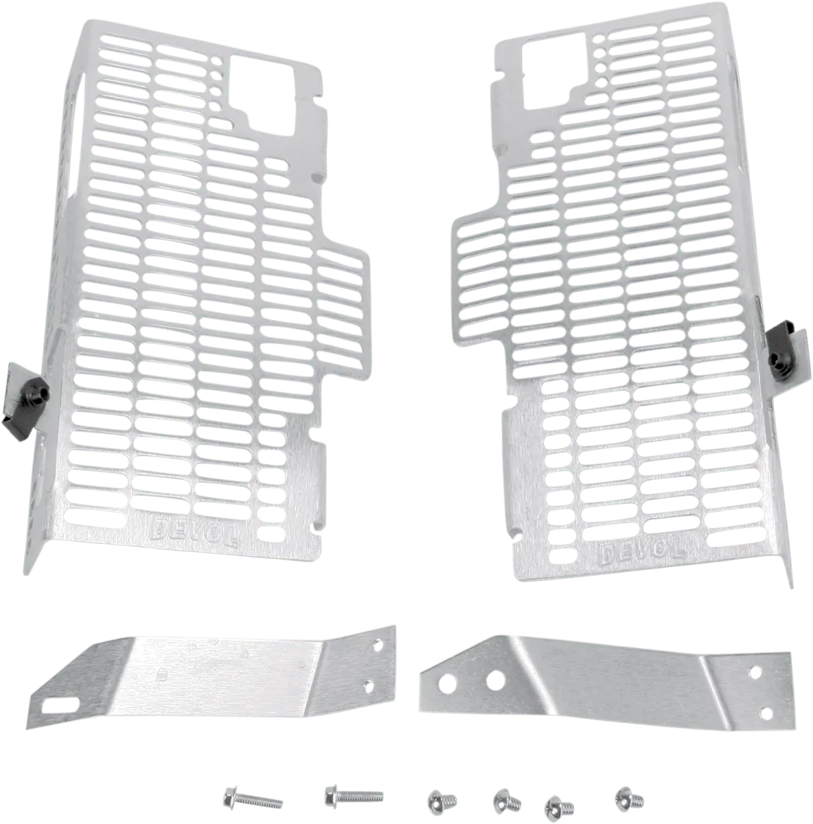 Devol Radiator Guards For Honda 0101-1205 - Brushed Aluminum Protection 1
