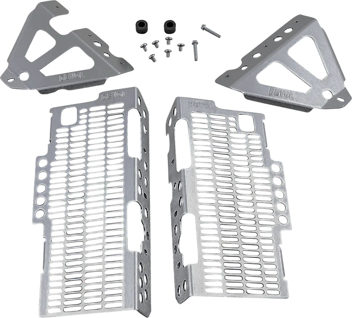 Devol Radiator Guards For Honda 0101-1303 * Brushed Aluminum 1
