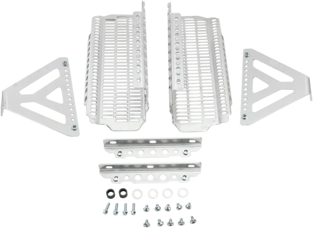 Devol Radiator Guards For Husqvarna And Ktm * Brushed Aluminum, Part Number 0101-3402 1