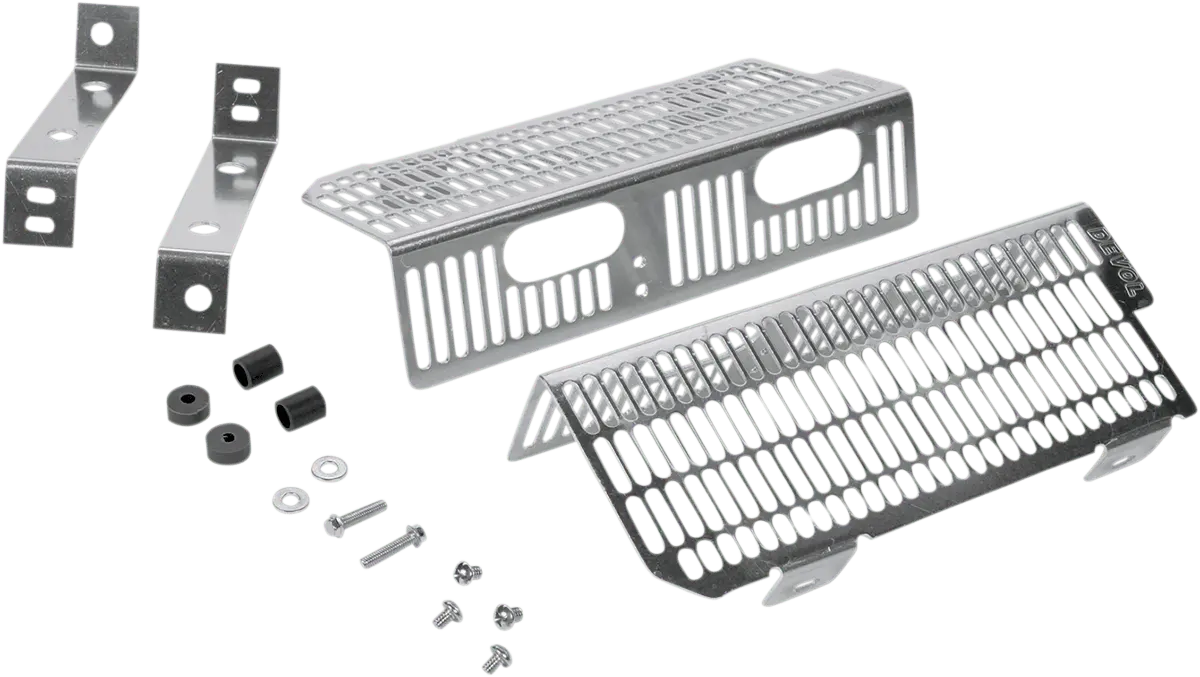 Devol Radiator Guards For Ktm 0101-3101 * Brushed Aluminum 1