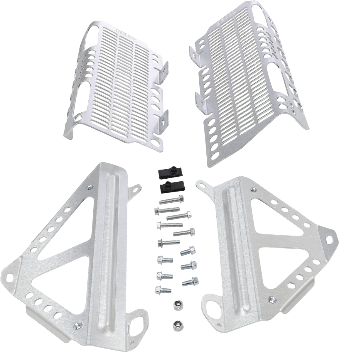 Devol Radiator Guards For Suzuki - Brushed Aluminum, Part Number 0101-4706 1