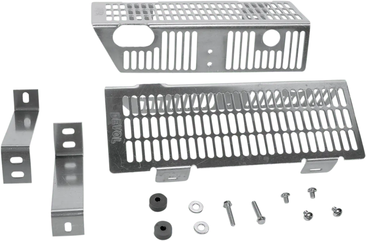 Devol Radiator Guards For Yamaha 0101-5402 - Brushed Aluminum Protection 1