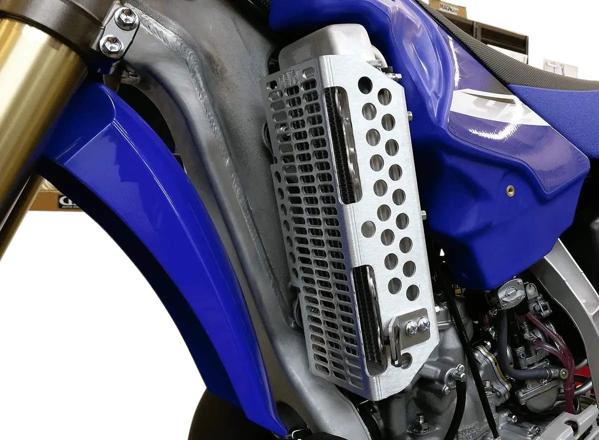 Devol Radiator Guards For Yamaha 0101-5404 - Brushed Aluminum 1
