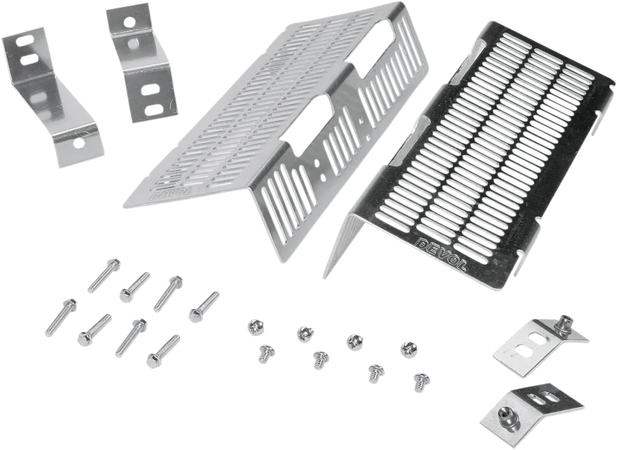 Devol Radiator Guards For Yamaha 0101-5504 - Brushed Aluminum 1