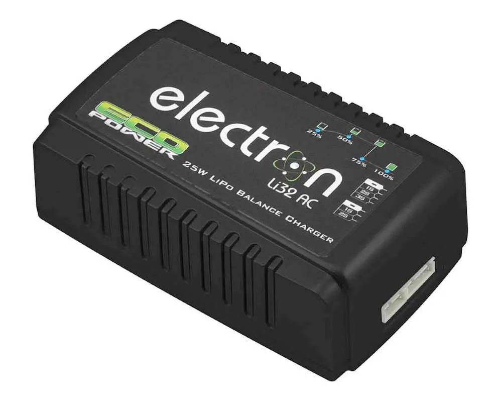 Ecopower "Electron Li32 Ac" Lipo Balance Battery Charger (2-3S/2A/25W) - Ecp-1004 1