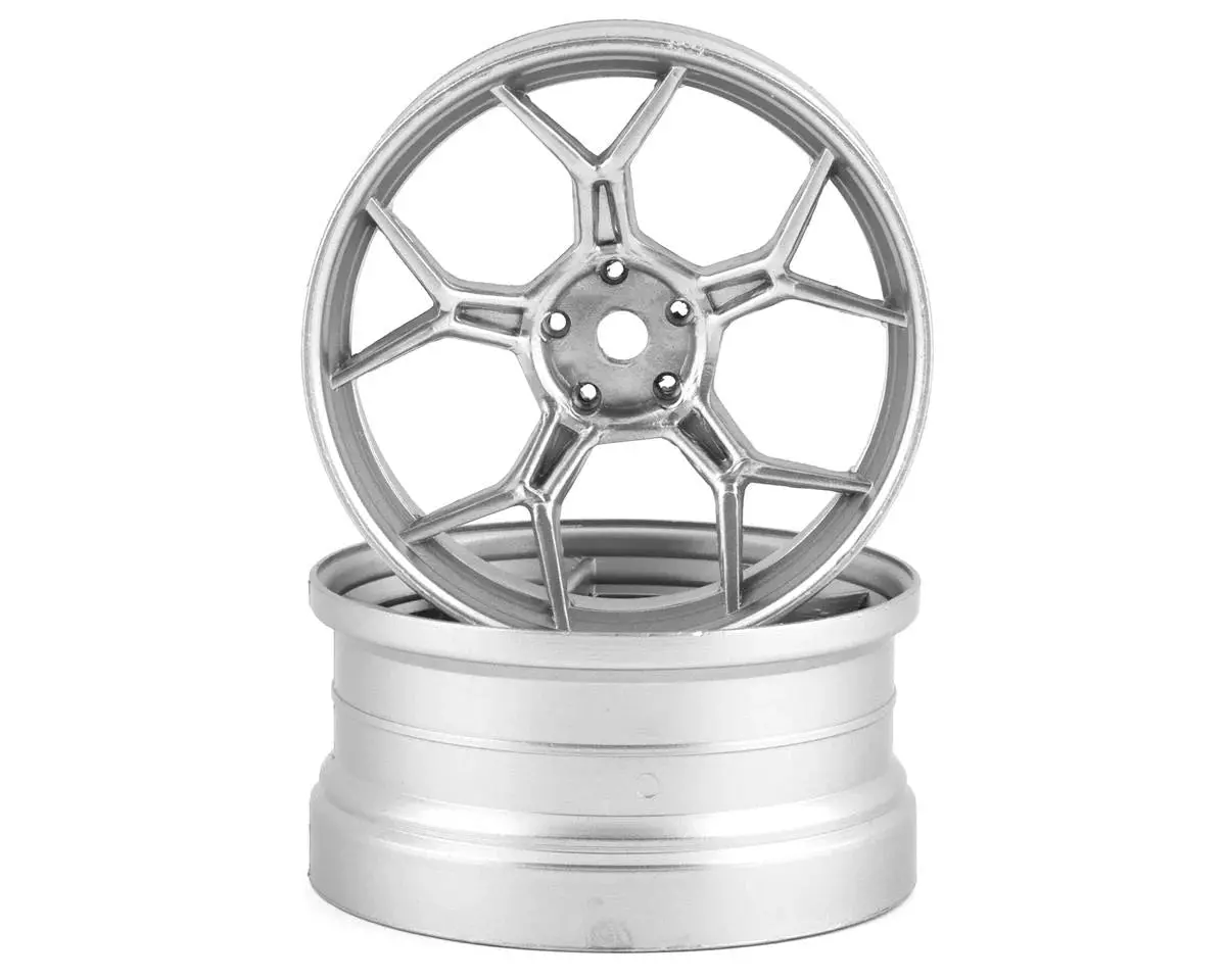 Ds Racing Feathery Split Spoke Drift Rim (Chrome) (2) (6Mm Offset) - Dsc-Df-005 1