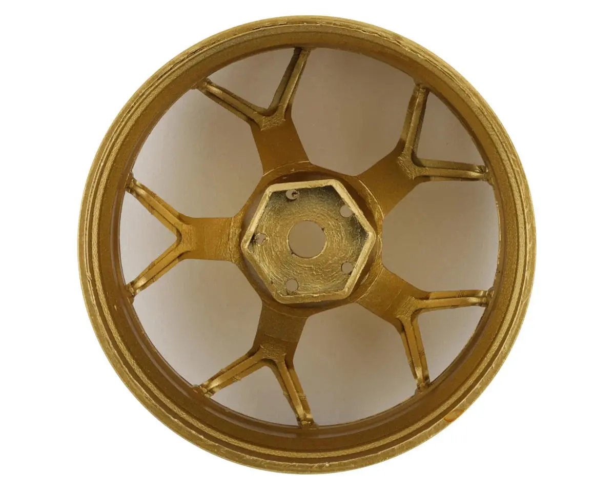 Ds Racing Feathery Split Spoke Drift Rim (Gold) (2) (6Mm Offset) - Dsc-Df-006 2