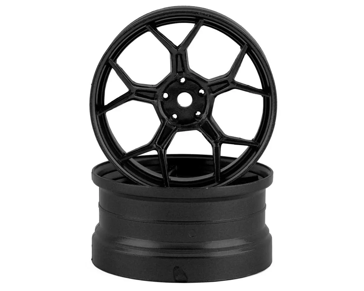 Ds Racing Feathery Split Spoke Drift Rim (Gunmetal) (2) (6Mm Offset) - Dsc-Df-007 1