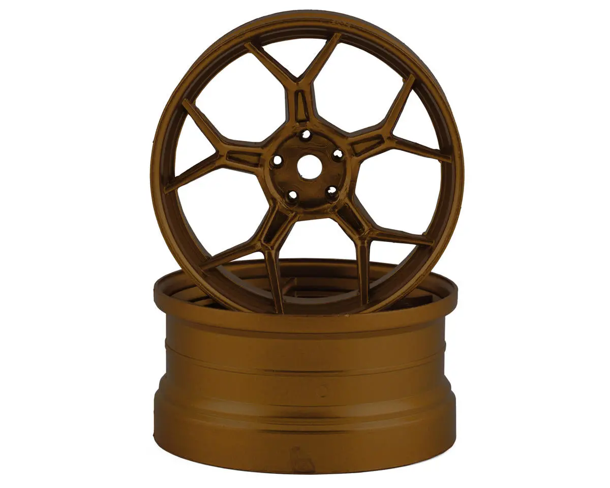 Ds Racing Feathery Split Spoke Drift Rim (Bronze) (2) (6Mm Offset) - Dsc-Df-008 1
