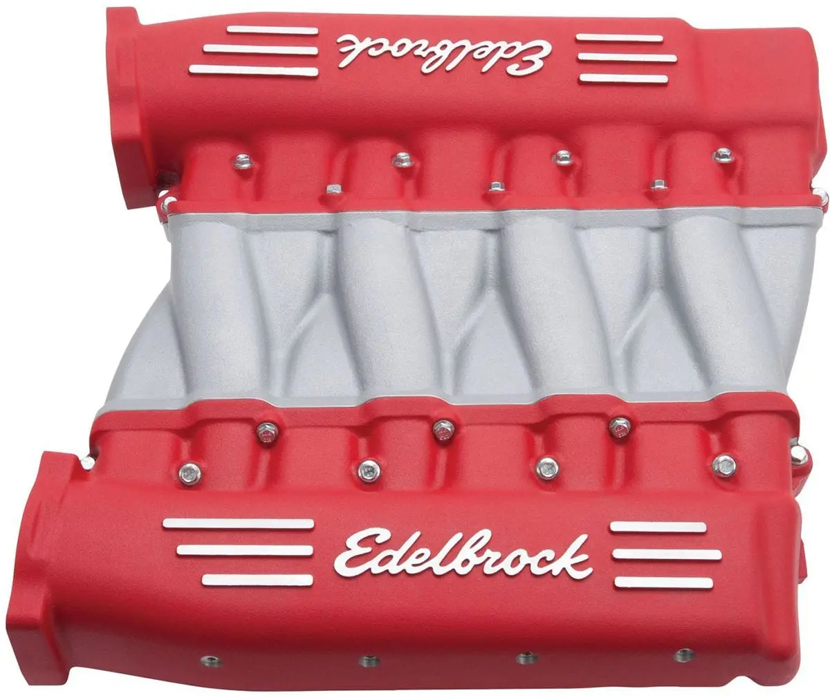 Edelbrock Ed7141 Cross-Ram Intake Manifold With Red Powder Coat 1