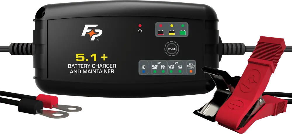 Fire Power - Battery Charger 12V 5.1 A Lead-Acid And Lithium-Ion - Fully Automatic - 490-2902 1