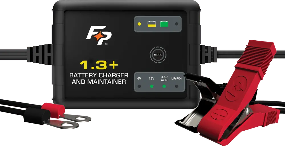 Fire Power - Battery Charger 6V/12V 1.3A Lead-Acid And Lithium-Ion - Fully Automatic - 490-2901 1
