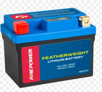 Fire Power Featherweight Lithium Battery - Hjtz14s-Fp-B - 250Cca - 2004-2013 Yamaha Yfm350 Raptor 1