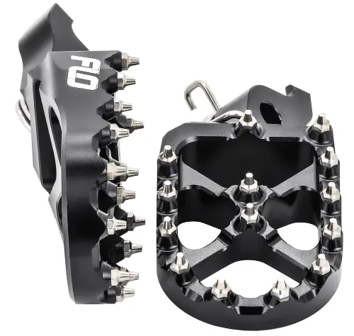 Flo Motorsports Foot Pegs - Jet Fuel Or Black - 2013-2023 Honda Crf110f, Crf70f, And Crf50f 2