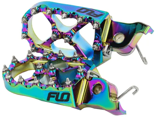 Flo Motorsports Foot Pegs - Jet Fuel Or Black - 2013-2023 Honda Crf110f, Crf70f, And Crf50f 1