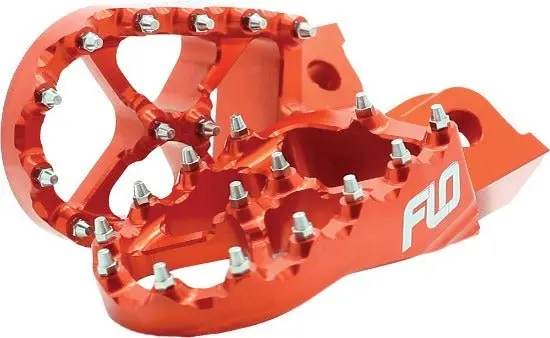 Flo Motorsports Pro Series Foot Pegs - 2016-2023 Husqvarna Fc 250, Fc 350, Fc 450, And Fe 450 2