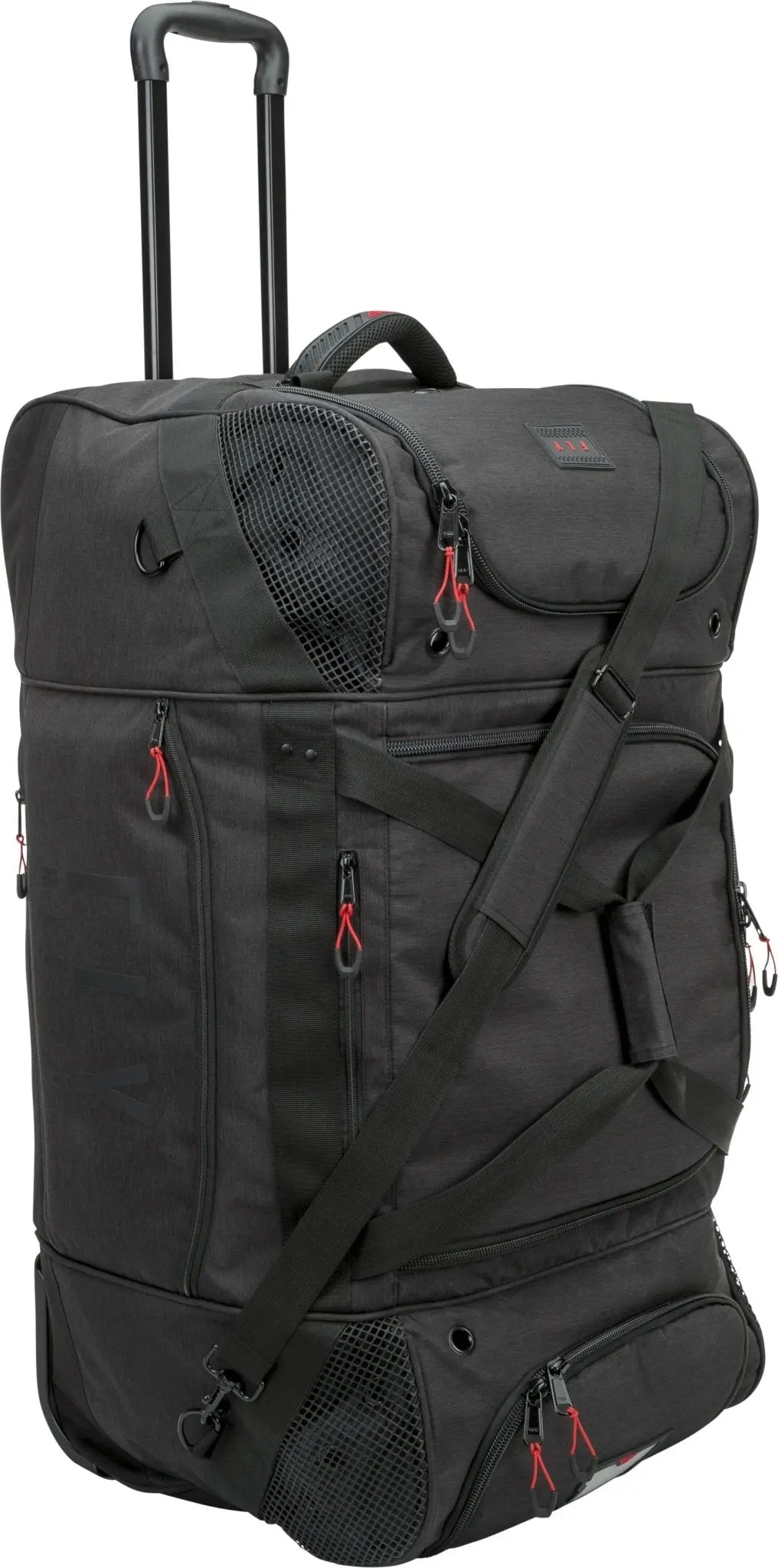 Ly Racing Roller Grande Gear Bag Black – 125L Wheeled Moto Duffel W/ Goggle Pocket & Mud Mat - 28-5225 1
