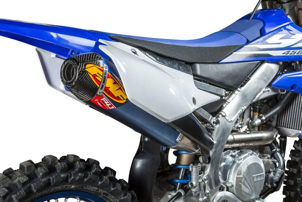 Fmf Ti Factory 4.1 Rct (Slip-On) Carbon Fiber End Cap - 044445 - 2018-2024 Yamaha Yz450f, Yz450fx 1
