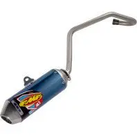 Fmf Titanium Mini Factory 4.1 Exhaust System Rct Blue - 042381 - 2002-2024 Kawasaki Klx110, Klx110l, Klx100r, And Klx110rl 2