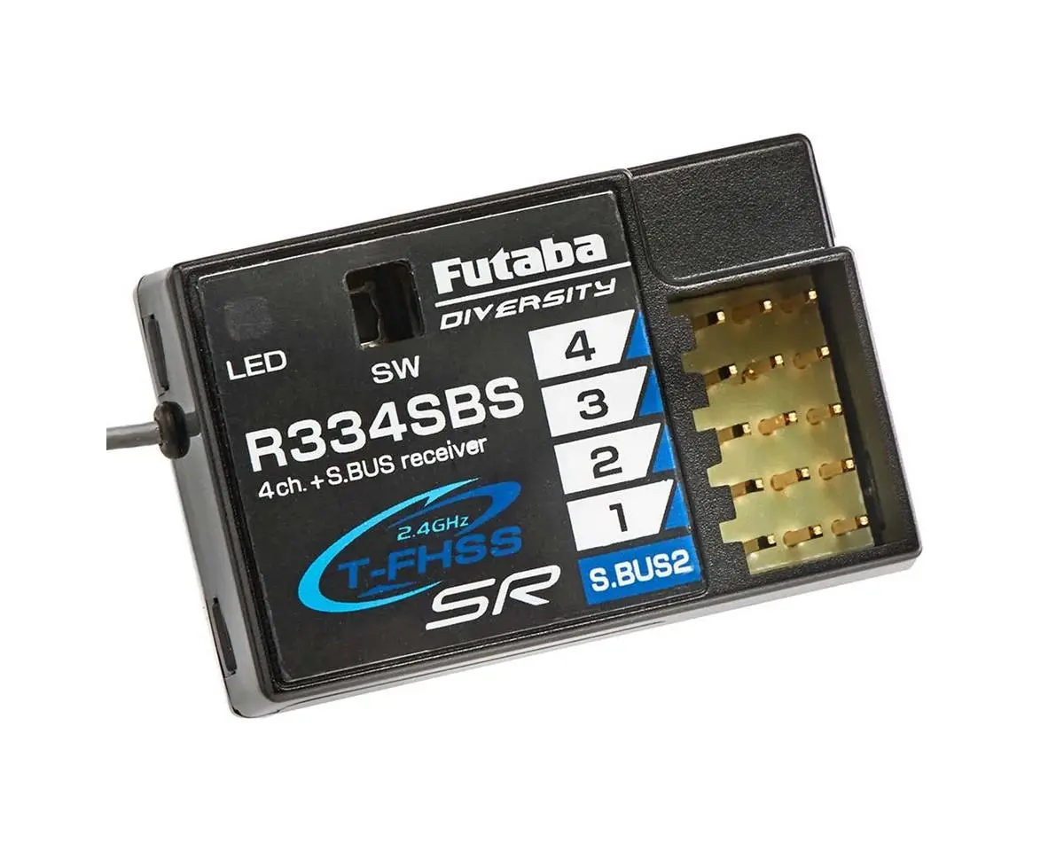 Futaba R334sbs Tfhss Sr S.Bus2 Hv 4-Channel 2.4Ghz Receiver - Fut01102246-3 1