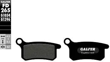 Galfer Usa - Organic Brake Pads Front Or Rear - Fd265g1054 - Gas Gas Mc 65, Husqvarna Tc 65, Ktm 65 Sx 2