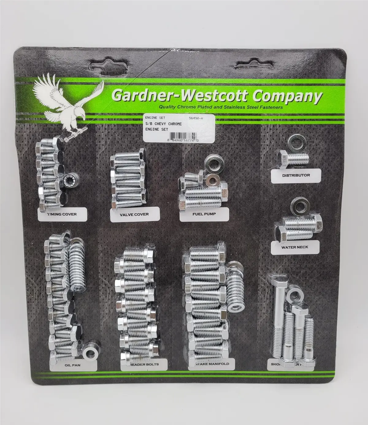 Gardner-Westcott 56490-H Engine Dress-Up Bolt Kit – Chrome Finish, Full Set 1