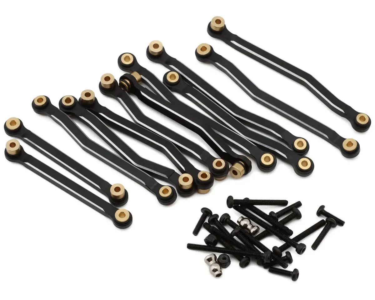 Hobbyplus Cr18p Arktos 6X6 Aluminum High Clearance Suspension Links Set (Black) 1