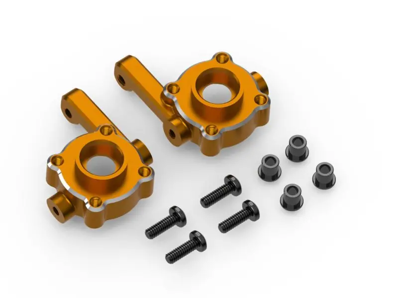 Hpi Racing Aluminum Steering Spindle Set (Orange), For Venture18 1