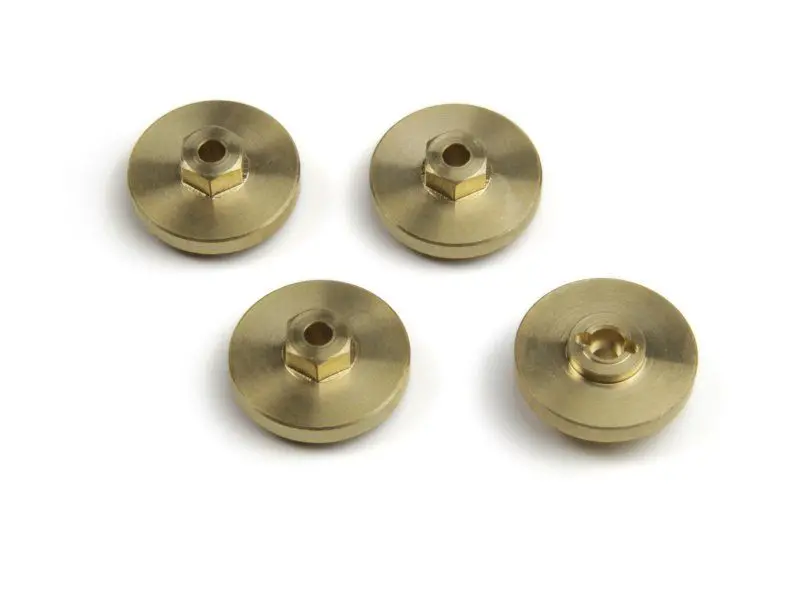 Hpi Racing 7Mm Hex Hub Weight Set +4Mm (Brass/4Pcs), Fits Venture18 1