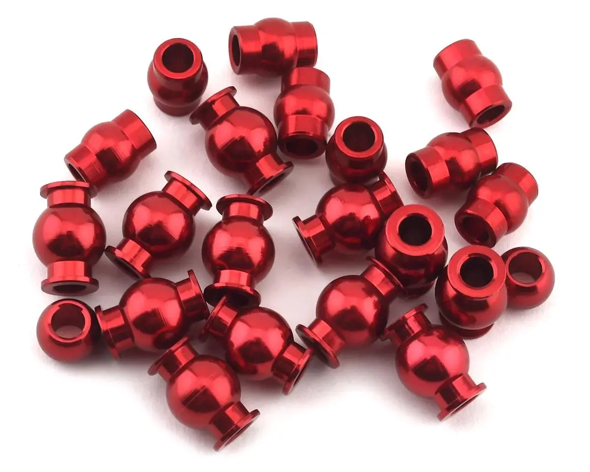 Hot Racing Arrma 4X4 Aluminum Pivot Ball Set (Red) - Hraatf160b02 1