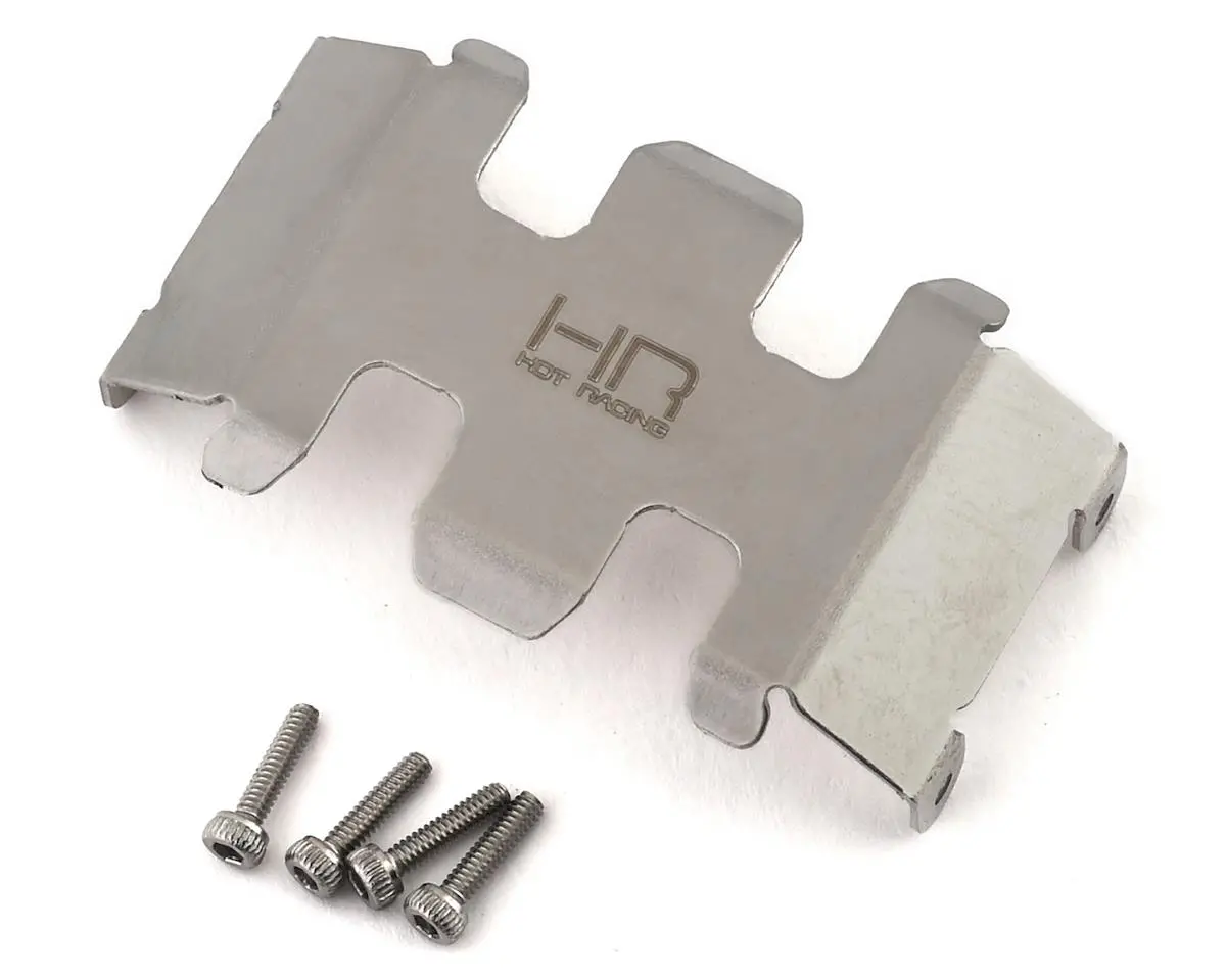 Hot Racing Stainless Steel Belly Skid Plate Scx24 1