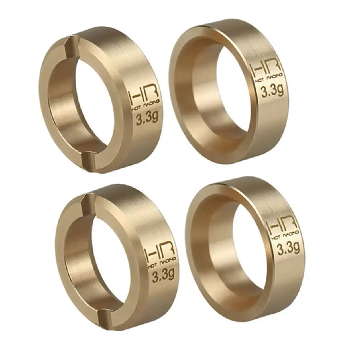 Hot Racing 3.6G Brass Wheel Weights, Scx30 1