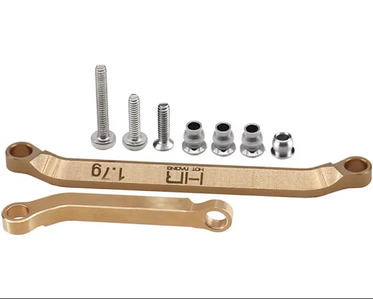 Hot Racing Brass Tt Steering Fix Links, For The Scx30 1