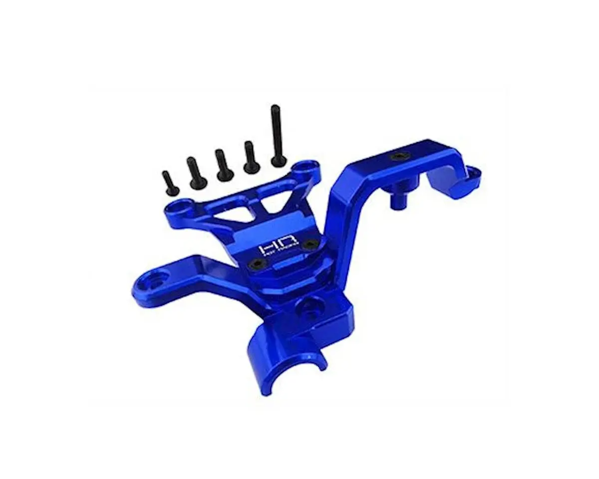 Hot Racing Traxxas X-Maxx Aluminum Front Upper Chassis Steering Brace (Blue) - Hraxmx12m06 1