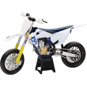 Husqvarna Fs450 2019 Bike - 1:12 Scale - White/Blue/Black - New Ray Toys 1