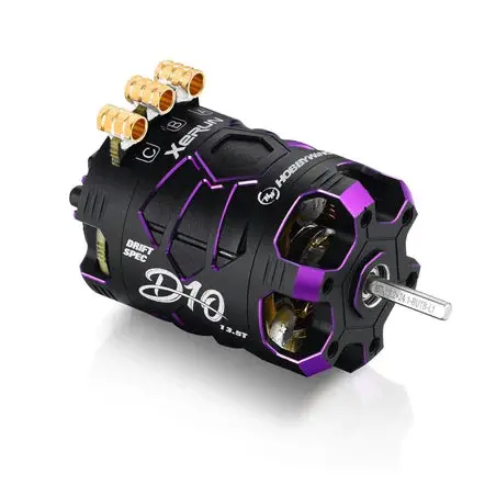 Hobbywing Xerun D10 Brushless Drift Motor 13.5T 2900Kv Spirit Edition (Purple) - Hwi30401139 1
