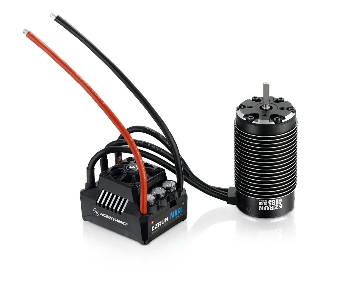Hobbywing - Ezrun Sl 4985 1650Kv Motor, W/ Max6 Esc - Brushless Combo - Hwi38010801 1