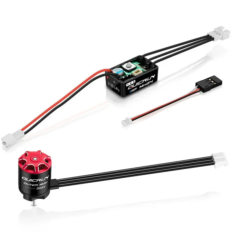 Hobbywing Quicrun Wp Mini24 Esc & 1621Sl 3500Kv Motor Combo 1