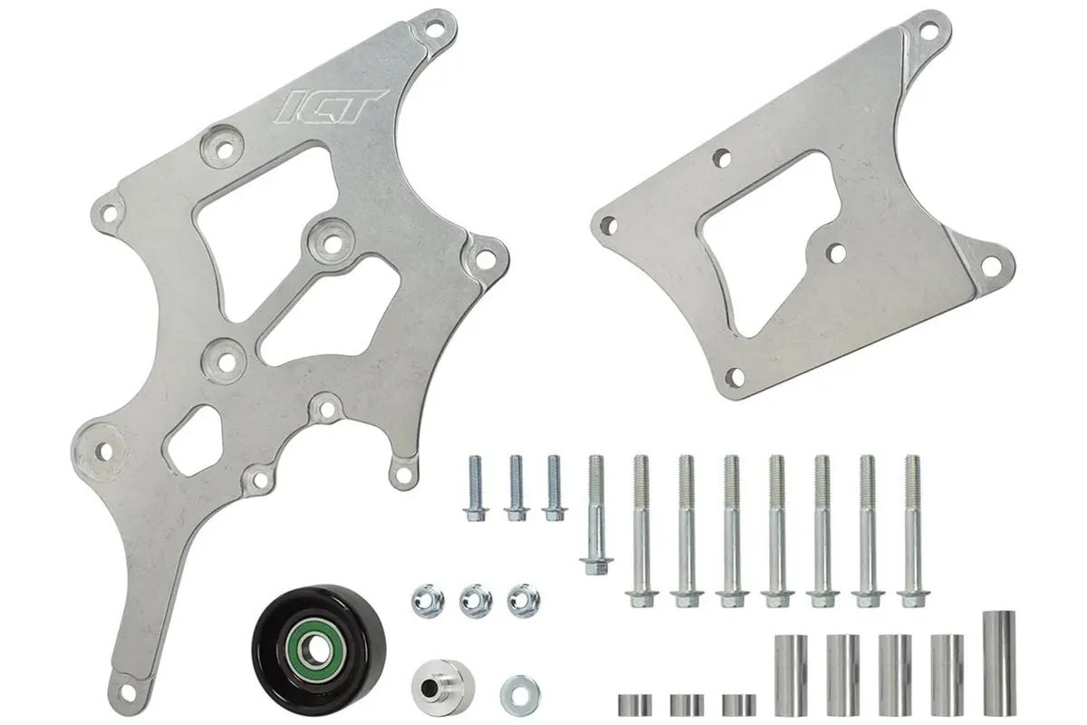 Ict Billet 551796-1 Alternator & Power Steering Bracket Kit – Cnc-Machined Aluminum 1