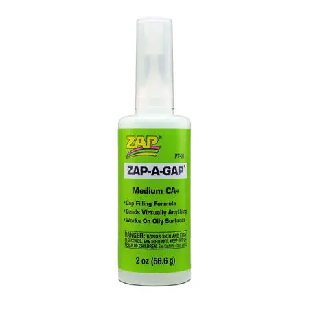 Zap-A-Gap Medium Ca+ Glue, 2 Oz 1