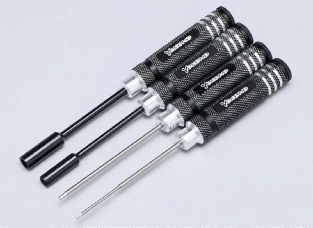 Yokomo Hex/Nut Driver 4-Piece Set(Black) Hex Driver 1.5/2.0Mm Nut Driver 5.5/7.0Mm (Yt-Yrtsb) 1