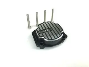 Kaos Cnc Metal Differential Cover (Black Anodized) 1Pc Q / Mt / Dl Series 1