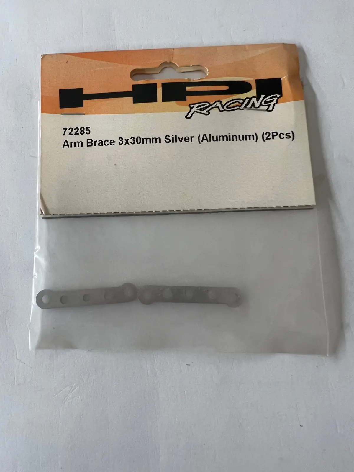 Hpi 72285 Arm Brace 3X30mm Silver Aluminum 2Pcs 1