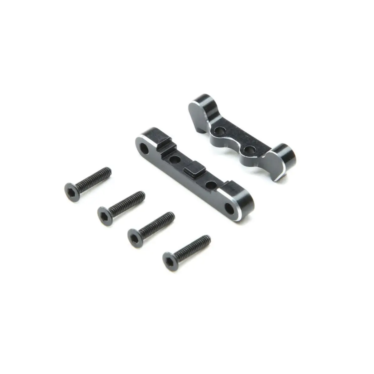 Pivot Block Set Rear, Aluminum: Mini-T 2.0, Mini-B 1