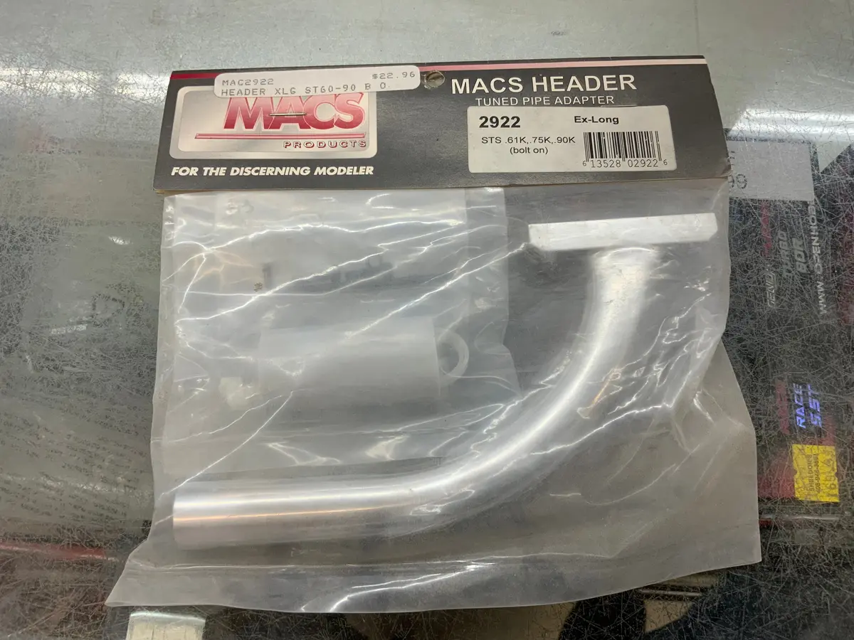 Macs Header #2922 Sts .61K,. 75K,. 90K 1